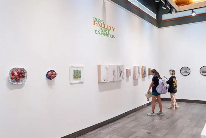 Visitors in the Art Gallery