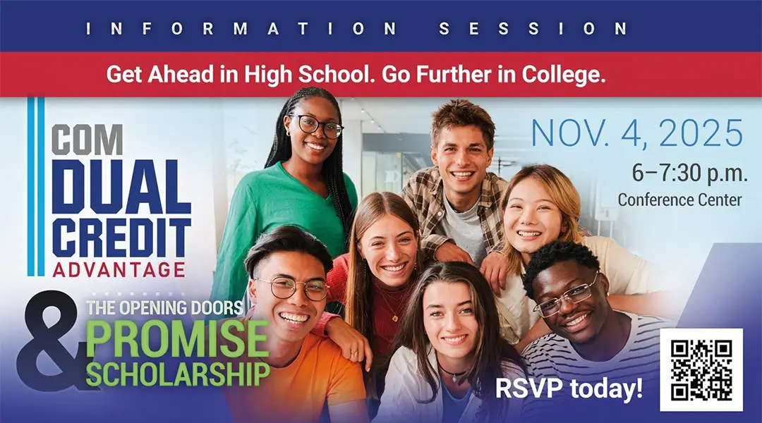 Graphic advertising the Nov. 4 Dual Credit Advantage Information Session