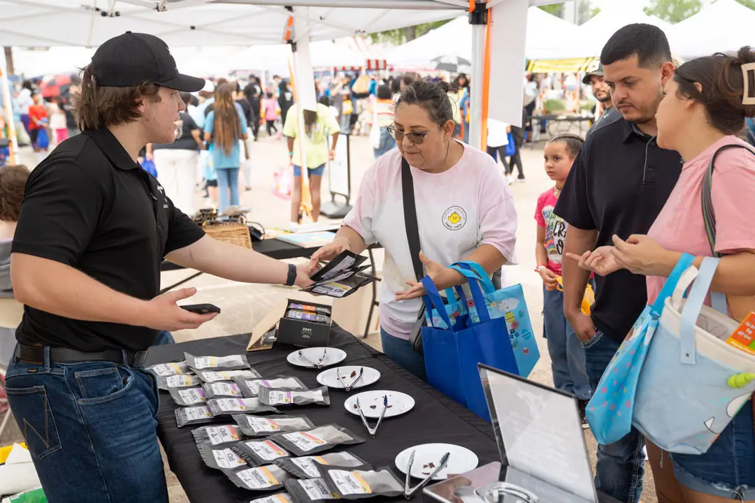 Jack's Jerky selling jerky to guests