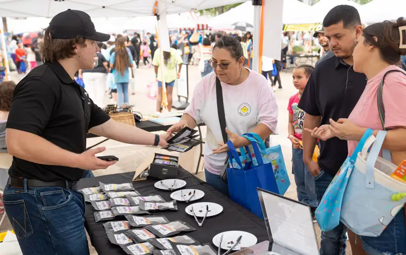 Jack's Jerky selling jerky to guests