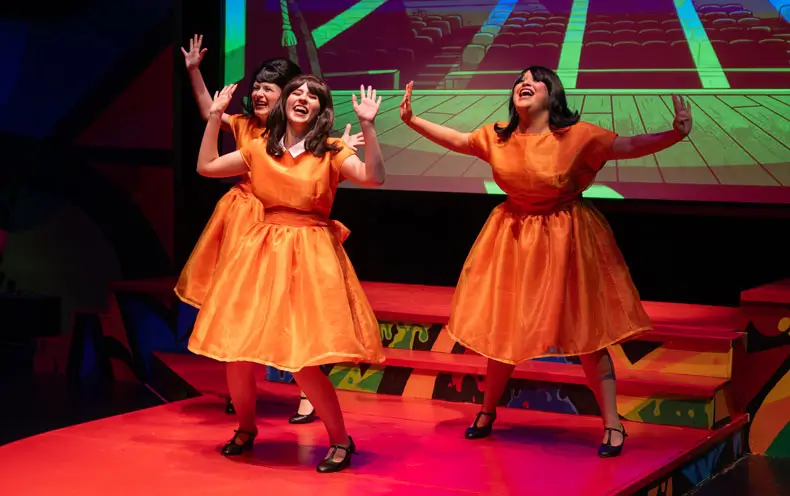 COM Students performing “Leader of the Pack” at the COM Theatre