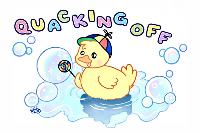 Theatre poster for Quaking Off Presents: COM Ducks Spring Improv Night