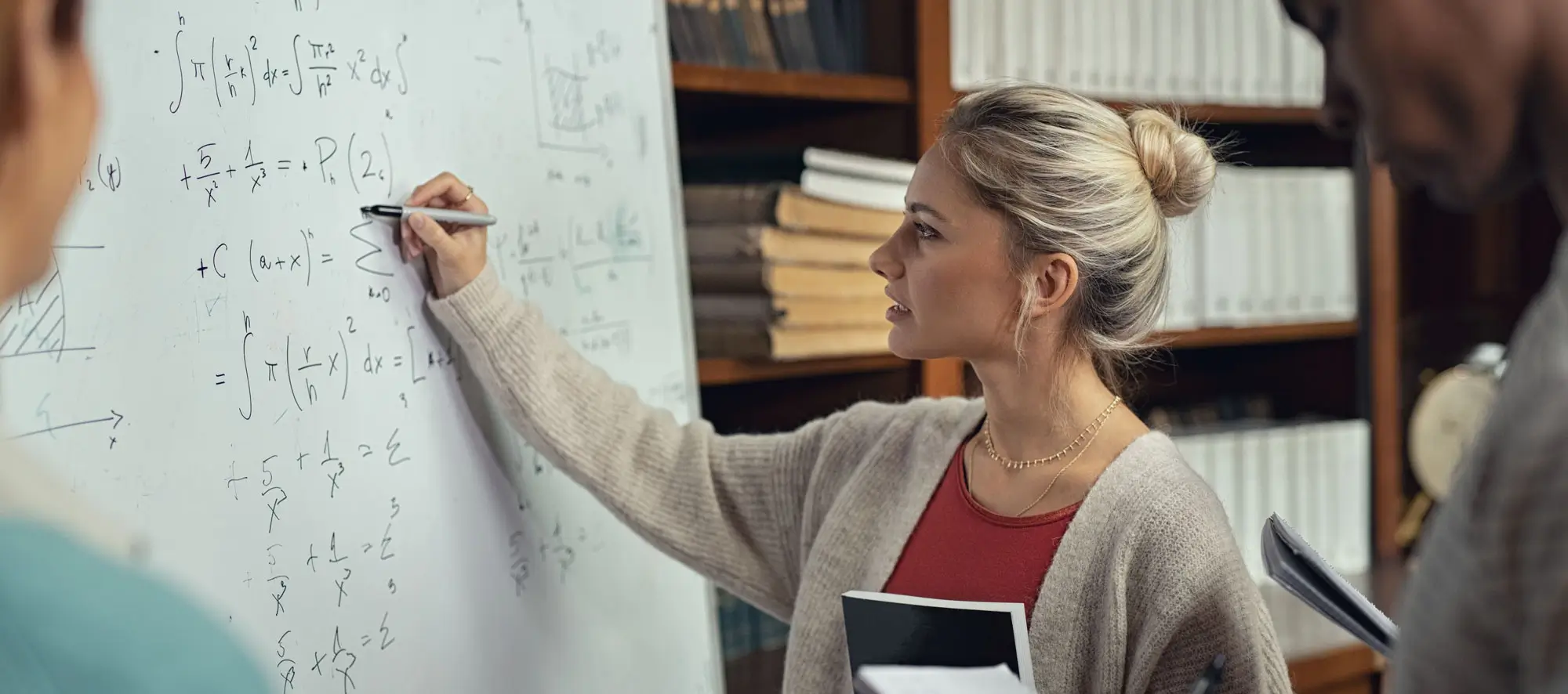 Math tutor and students