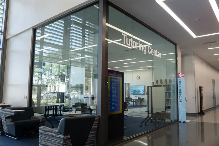 Entry to tutoring center.